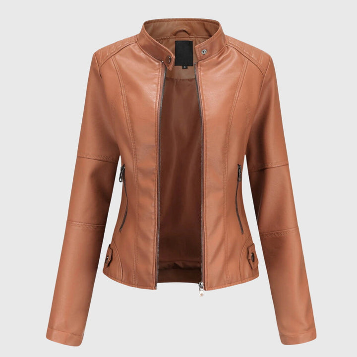 Giorgina™ - Elegancka Skórzana Kurtka dla Kobiet
