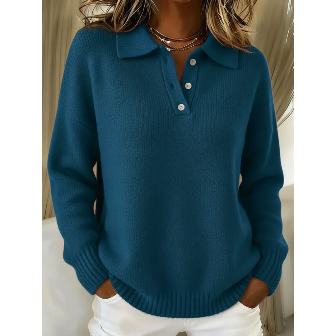 Marina | Miękki Sweter Polo