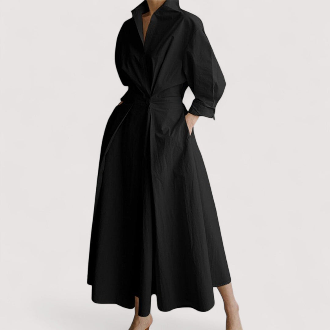 Marica - Elegancka długa sukienka, styl i komfort