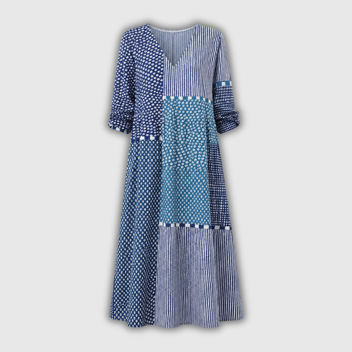 Ava™ | Sukienka Lniania w Stylu Retro