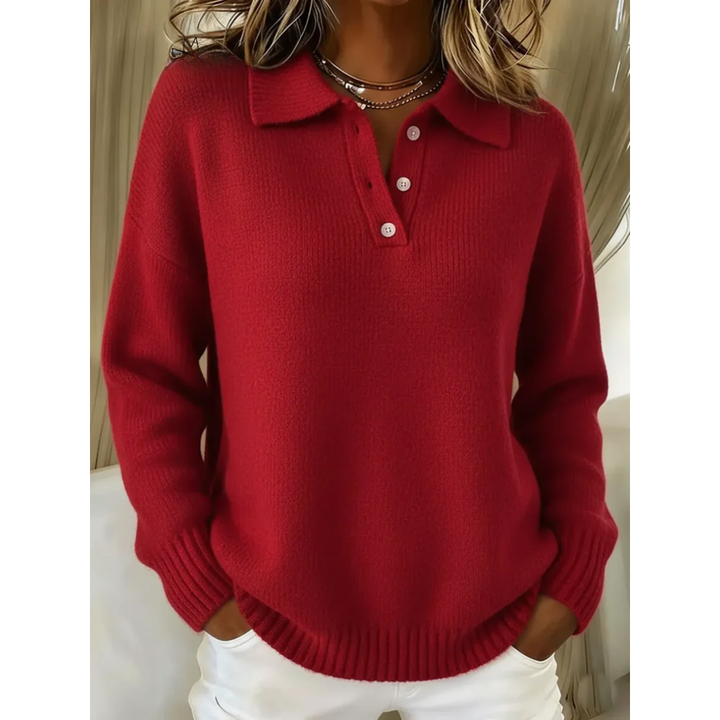 Marina | Miękki Sweter Polo
