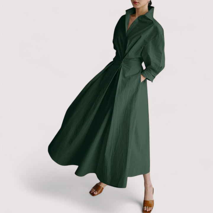 Marica - Elegancka długa sukienka, styl i komfort