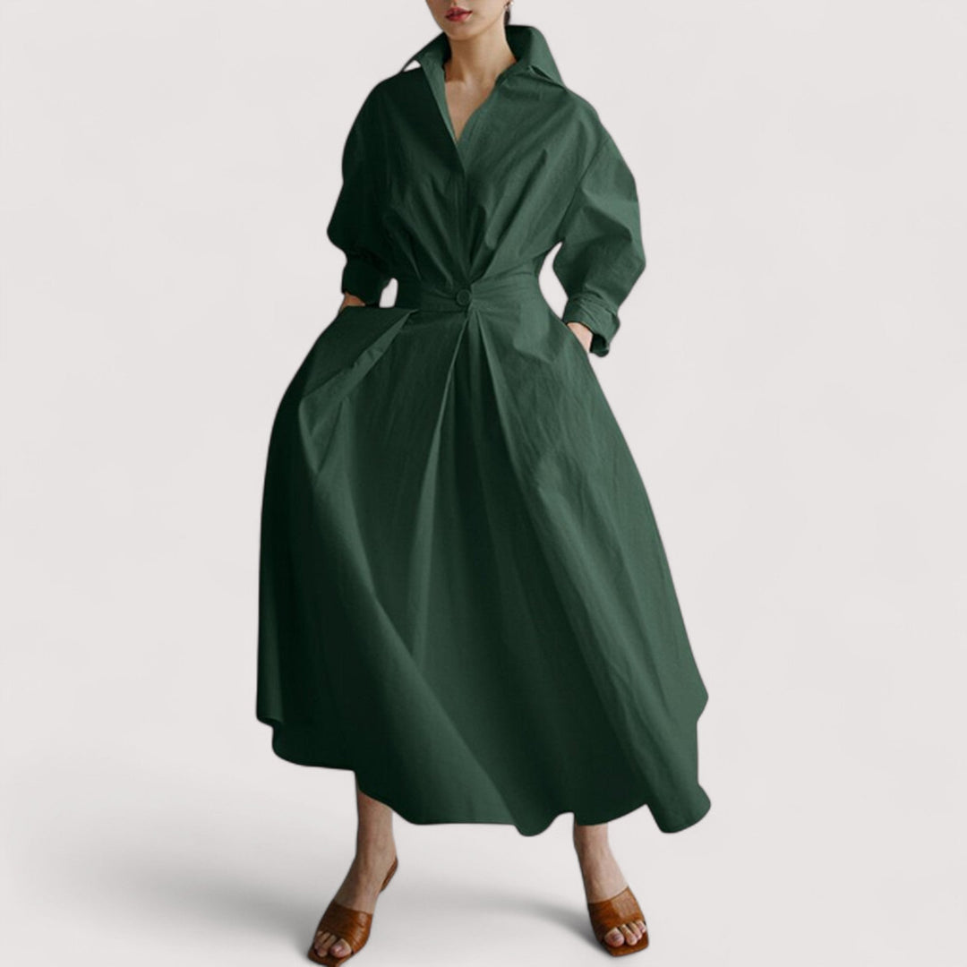 Marica - Elegancka długa sukienka, styl i komfort