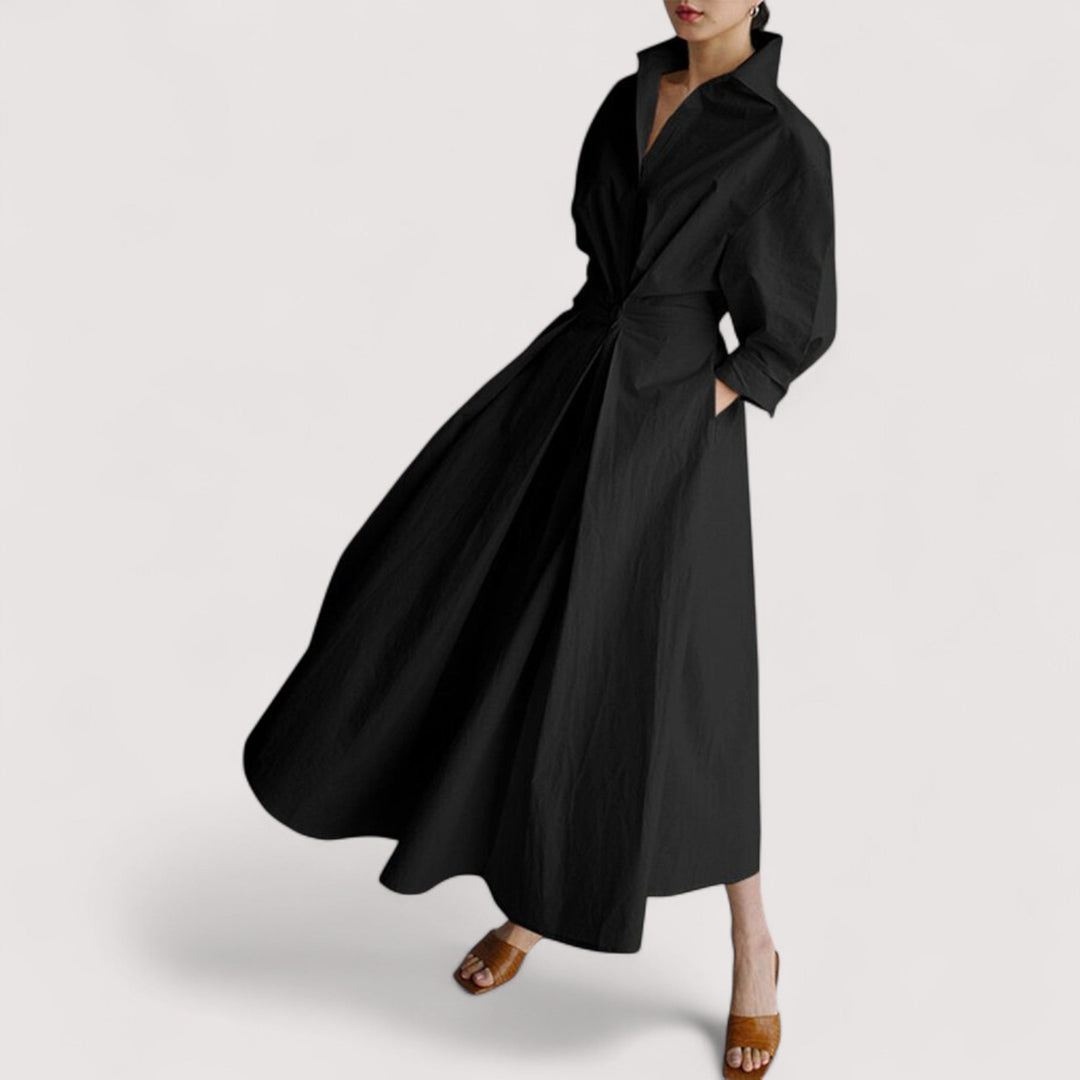 Marica - Elegancka długa sukienka, styl i komfort