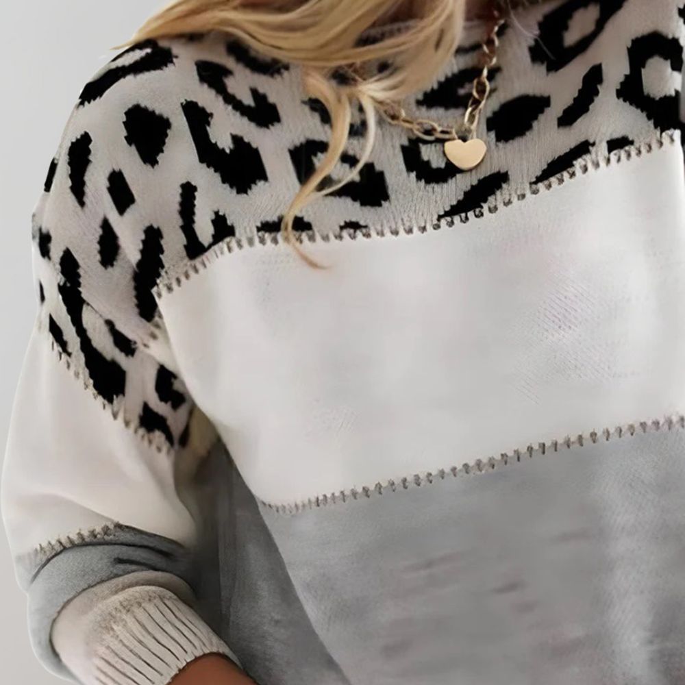 Diane | Sweter z Akcentem Lamparta