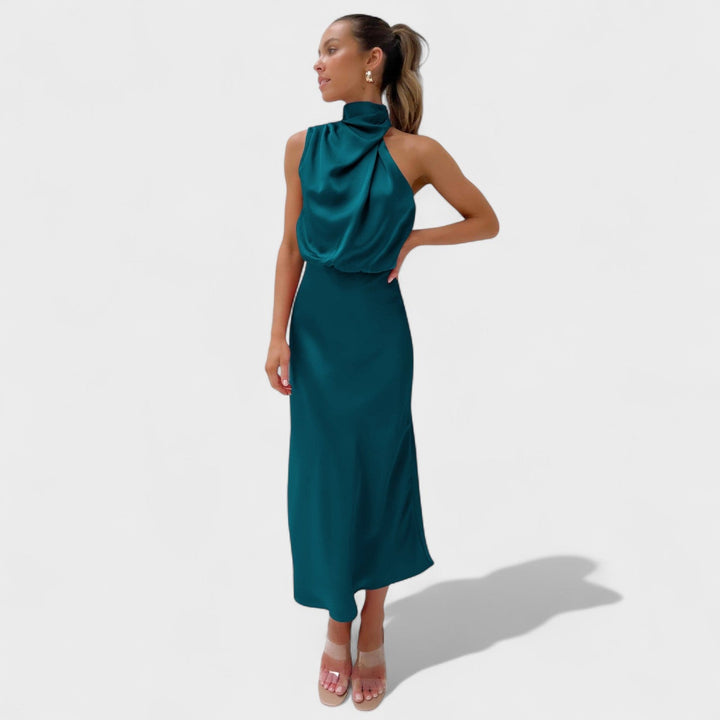 Alda - Elegancka Sukienka Satynowa