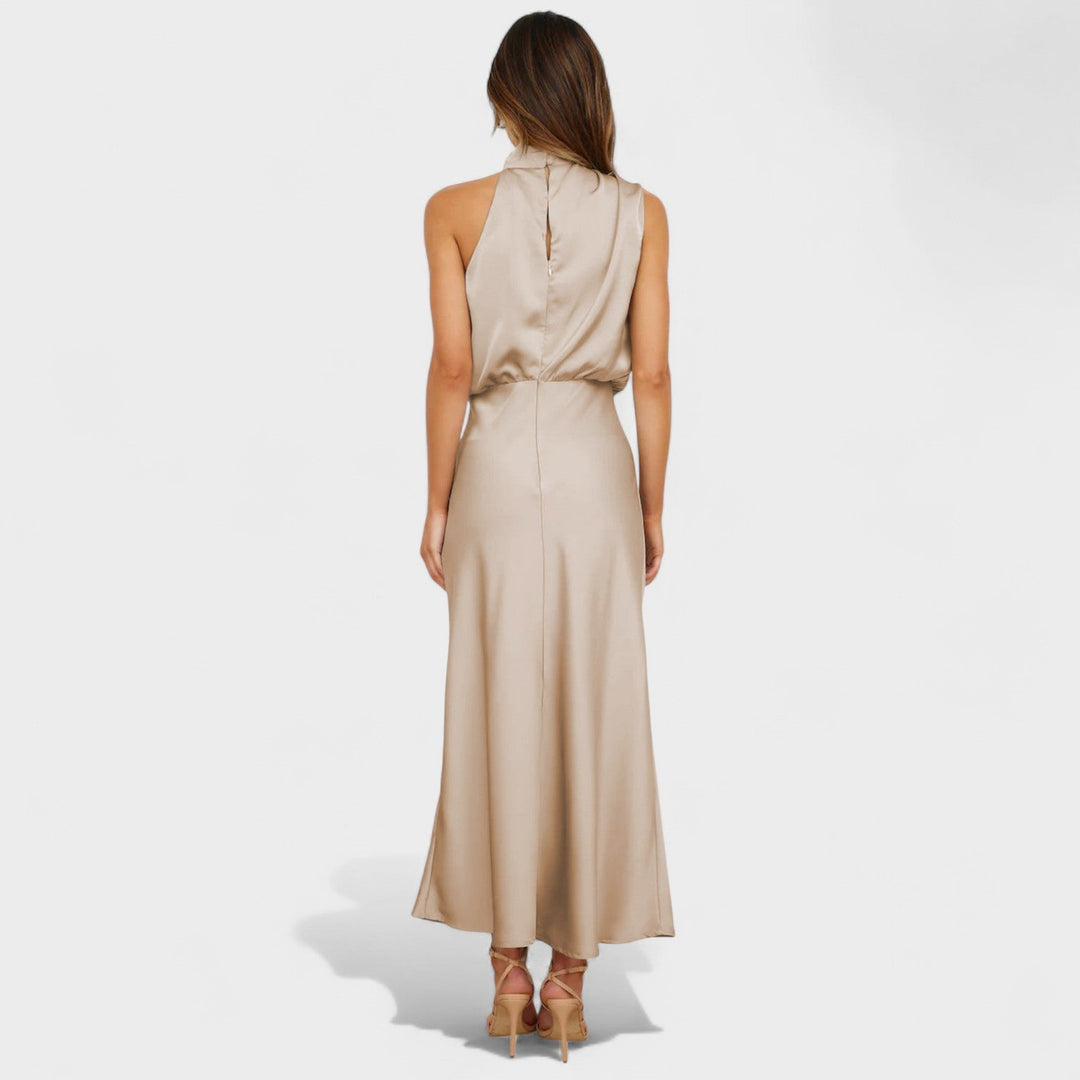 Alda - Elegancka Sukienka z Satyny
