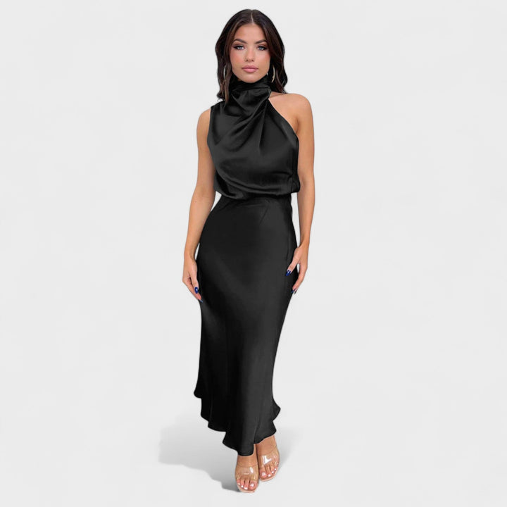 Alda - Elegancka Sukienka Satynowa