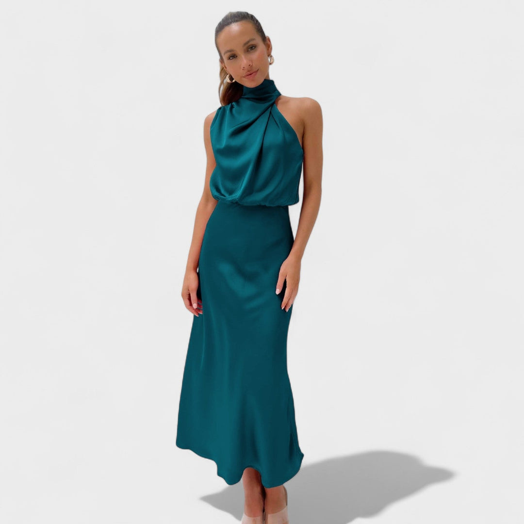 Alda - Elegancka Sukienka Satynowa