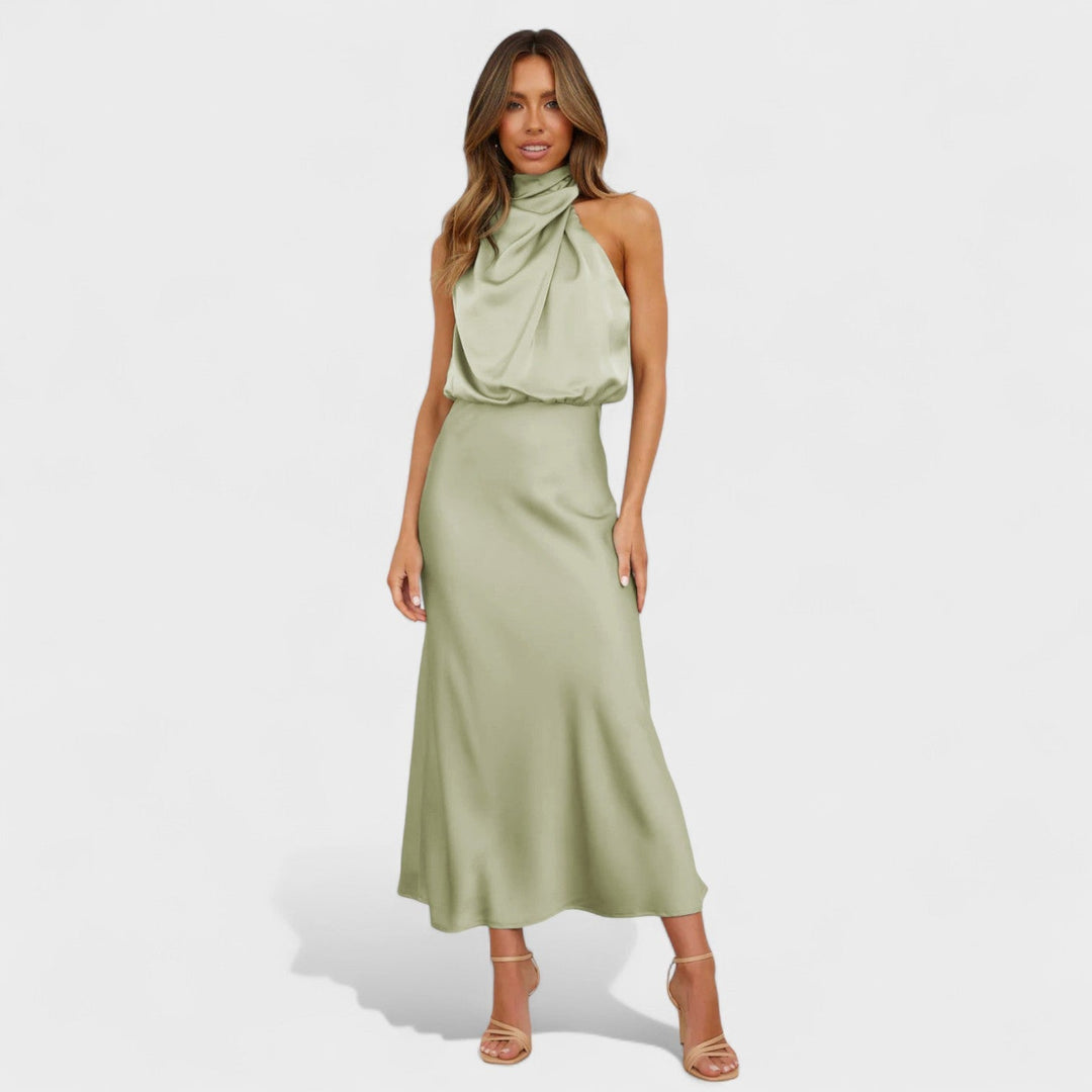 Alda - Elegancka Sukienka Satynowa