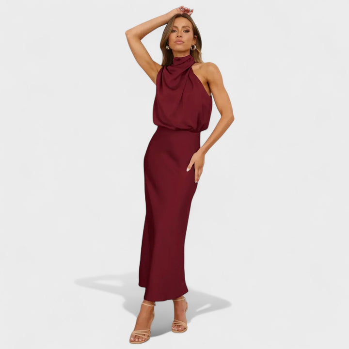 Alda - Elegancka Sukienka Satynowa