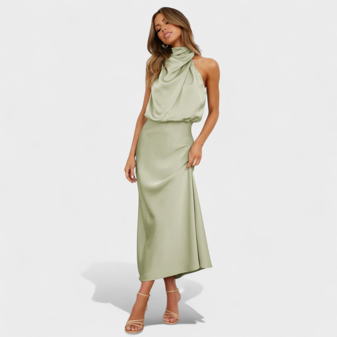 Alda - Elegancka Sukienka Satynowa