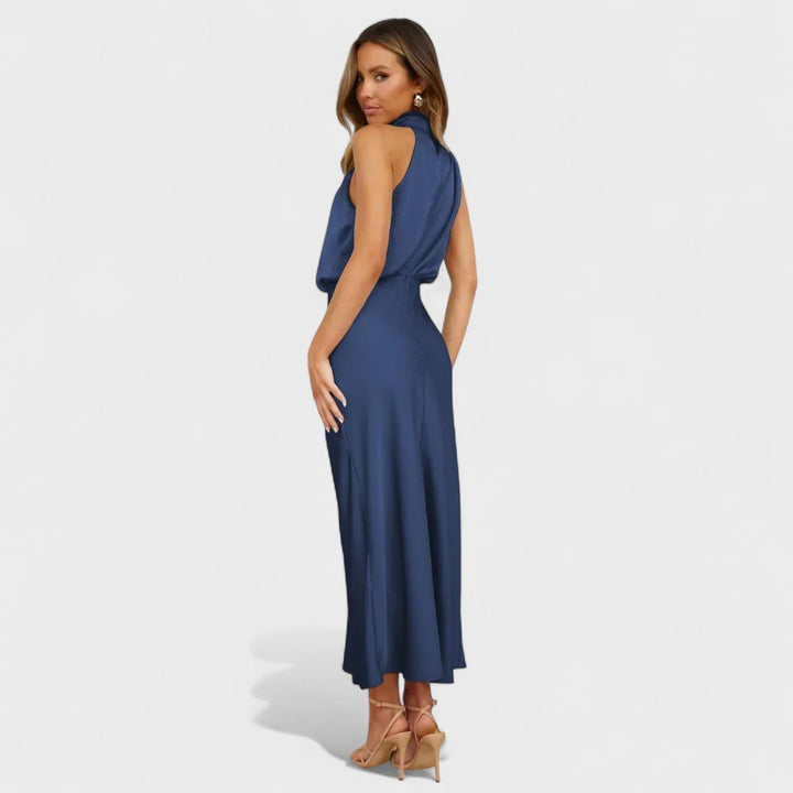 Alda - Elegancka Sukienka z Satyny