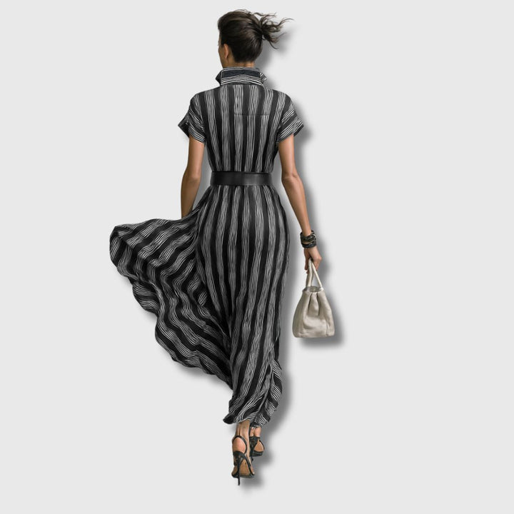 Sanja – Elegancka maxi sukienka z szyfonu