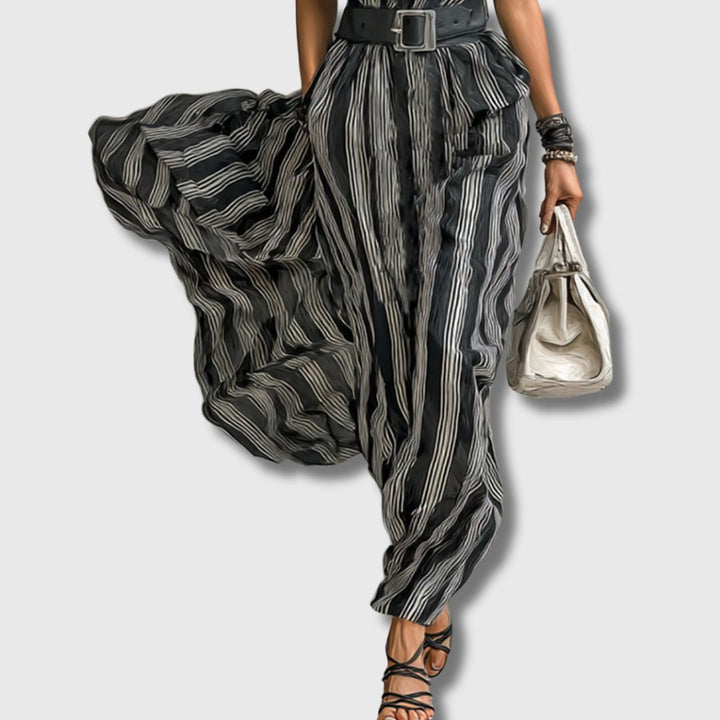 Sanja – Elegancka maxi sukienka z szyfonu
