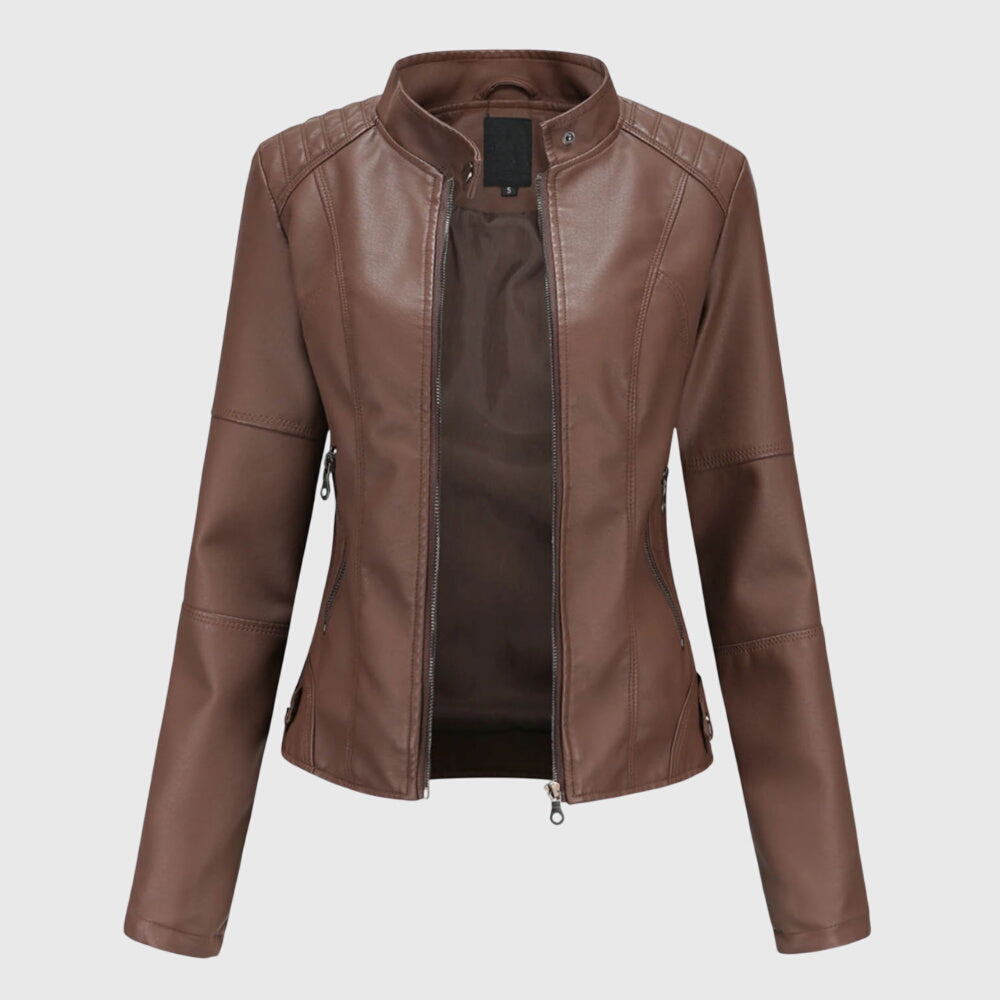Giorgina™ - Elegancka Skórzana Kurtka dla Kobiet