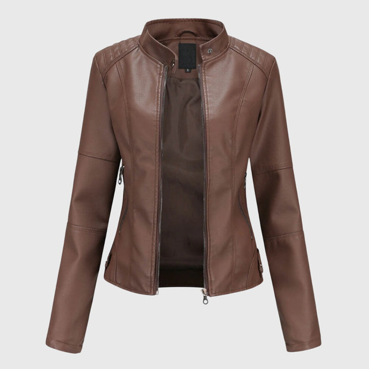 Giorgina™ - Elegancka Skórzana Kurtka dla Kobiet