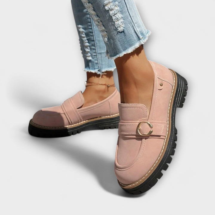 Lora™ | Mokasyny Casual z Okrągłym Noskiem