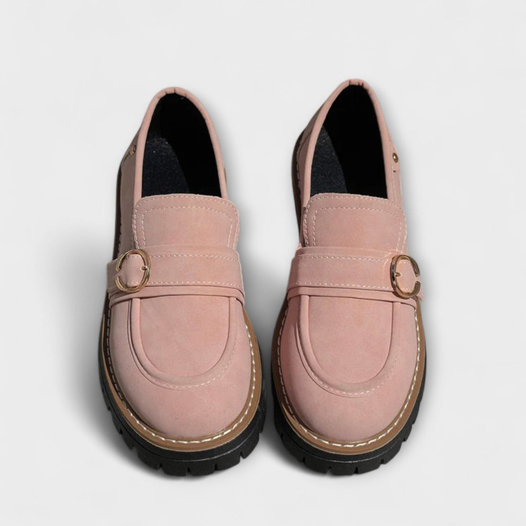 Lora™ | Mokasyny Casual z Okrągłym Noskiem