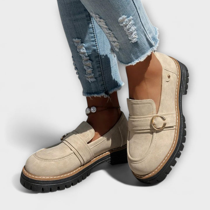 Lora™ | Mokasyny Casual z Okrągłym Noskiem