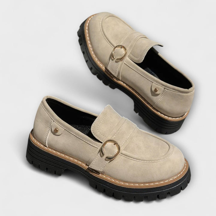 Lora™ | Mokasyny Casual z Okrągłym Noskiem