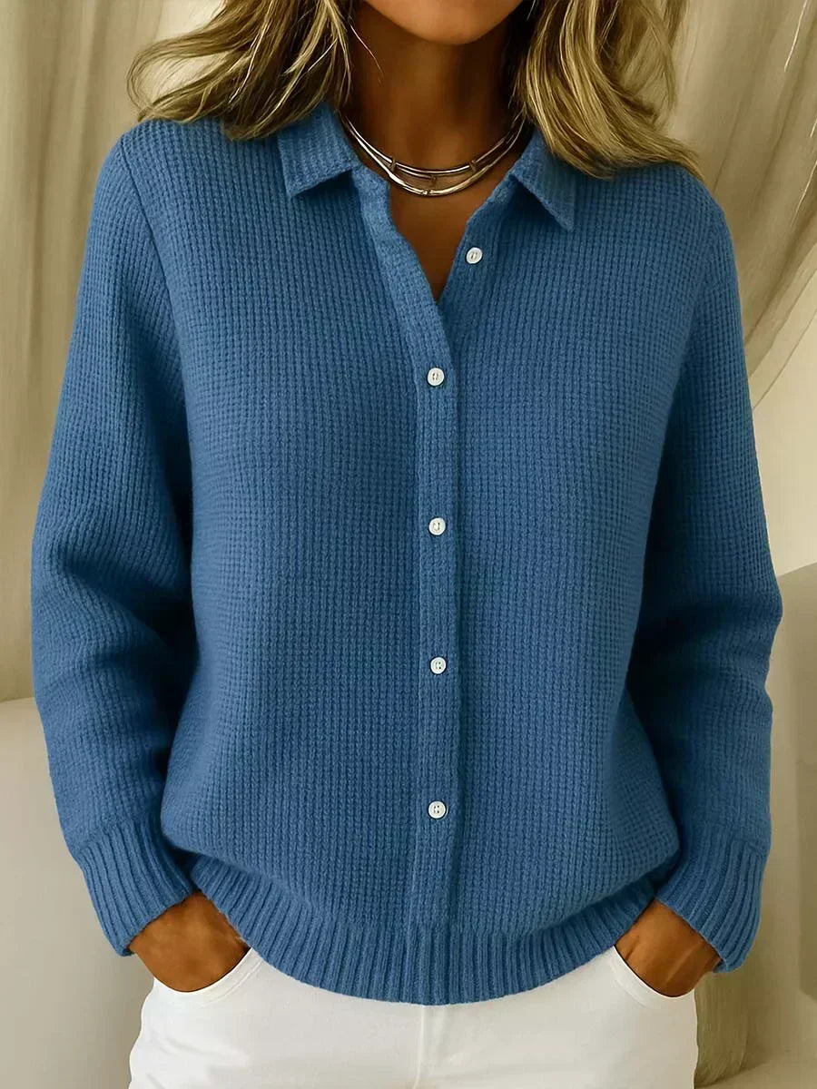 Carmela | Sweter dzianinowy z teksturą i guzikami