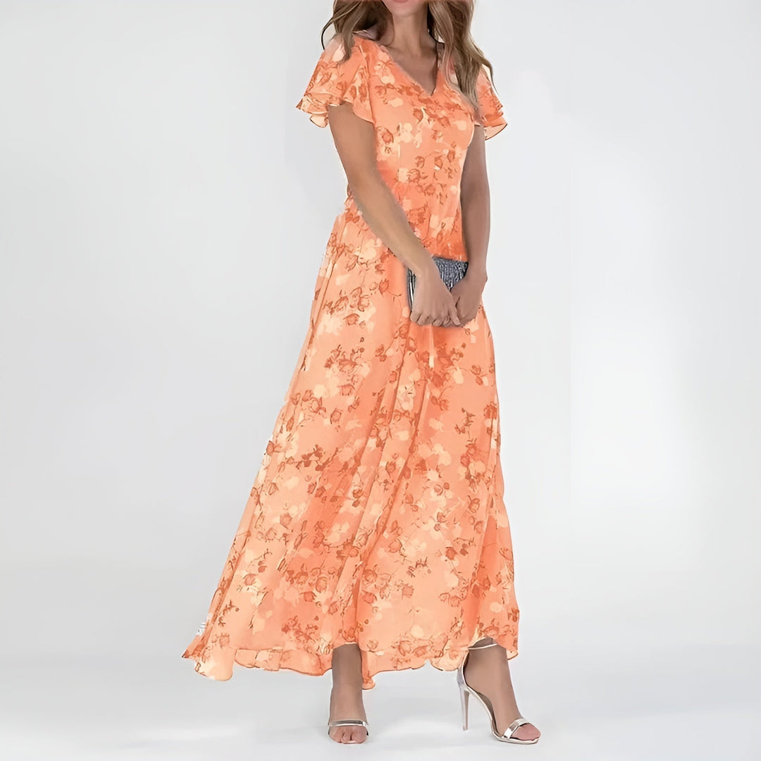 Hana - Sukienka maxi w kwiaty