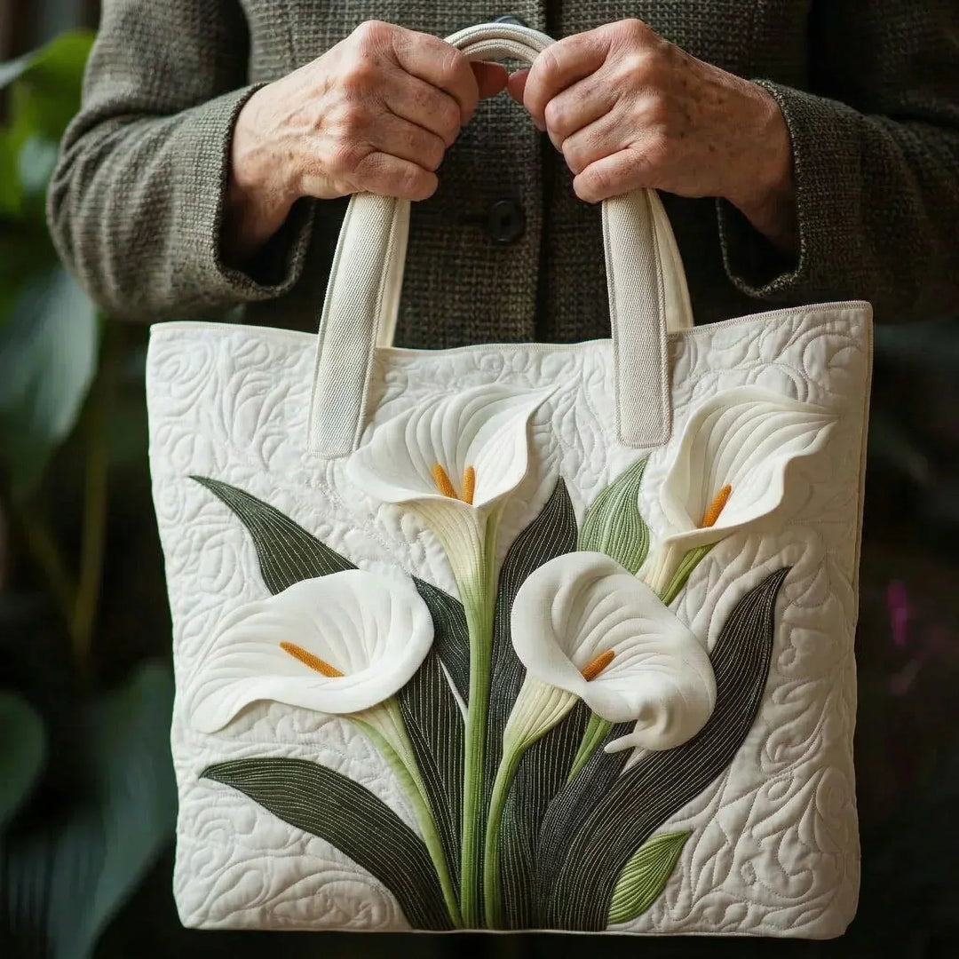 Torba Artisanal Matelassé - Białe Lilie