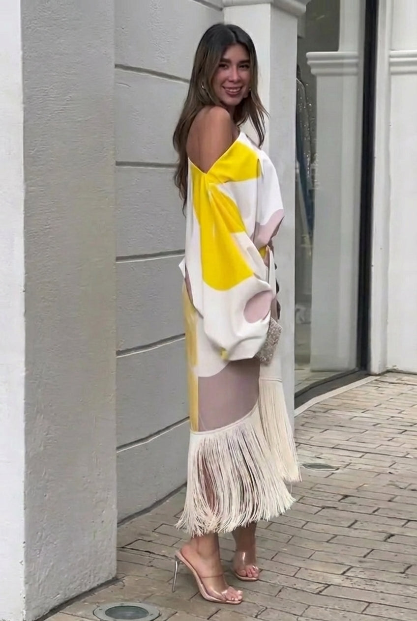 Daniela – Luksusowy zestaw dwuczęściowy z frędzlami