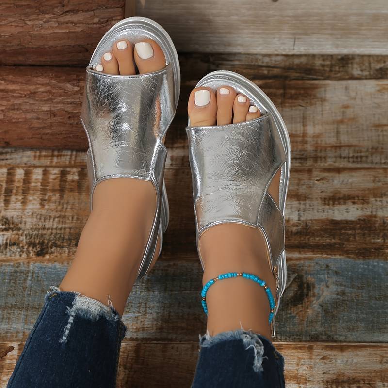 Baylie - Stylowe Metaliczne Sandały