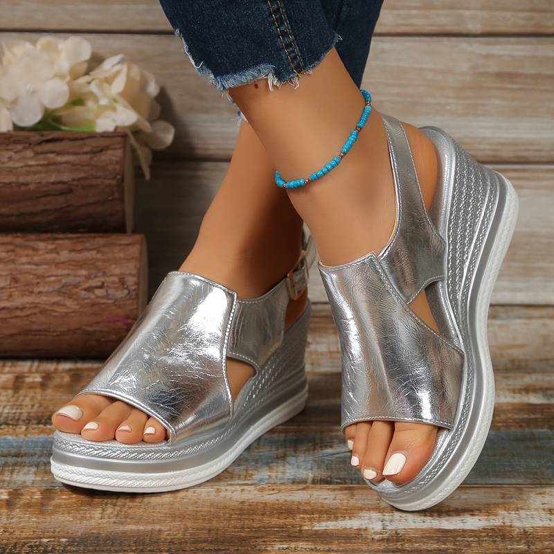 Baylie - Stylowe Metaliczne Sandały