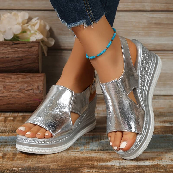 Baylie - Stylowe Metaliczne Sandały