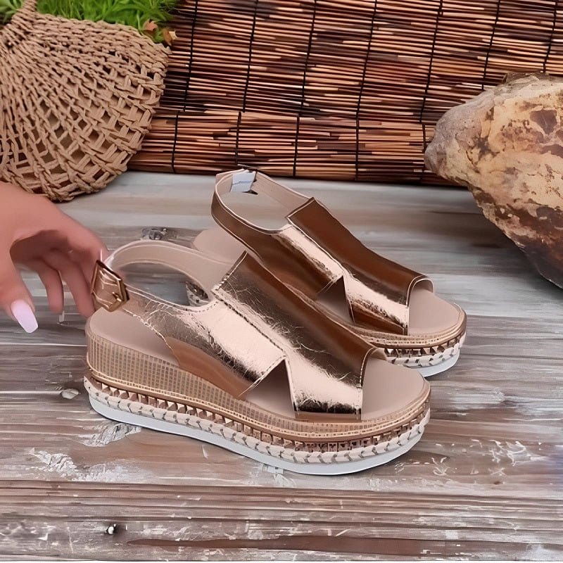 Baylie - Stylowe Metaliczne Sandały