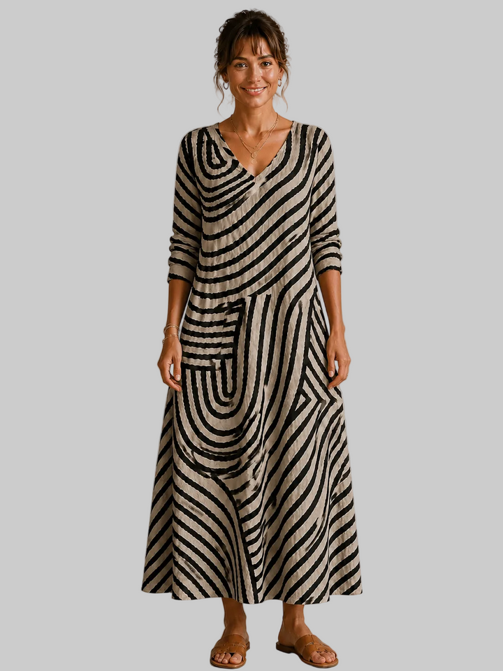 Grace – Elegancka sukienka z wzorem