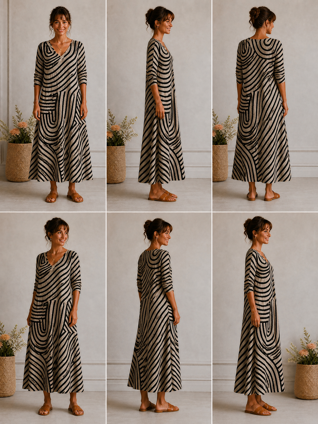 Grace – Elegancka sukienka z wzorem